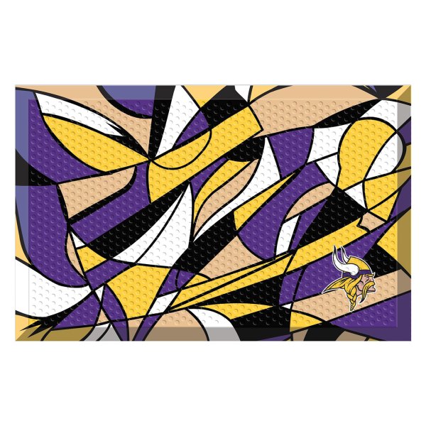 FanMats® - "X-Fit" Minnesota Vikings 19" x 30" Rubber Scraper Door Mat