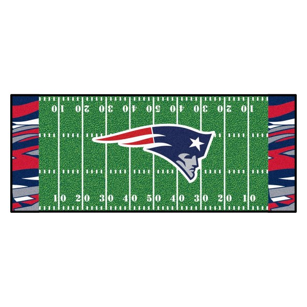 FanMats® - New England Patriots 30" x 72" Nylon Face Football Field Runner Mat