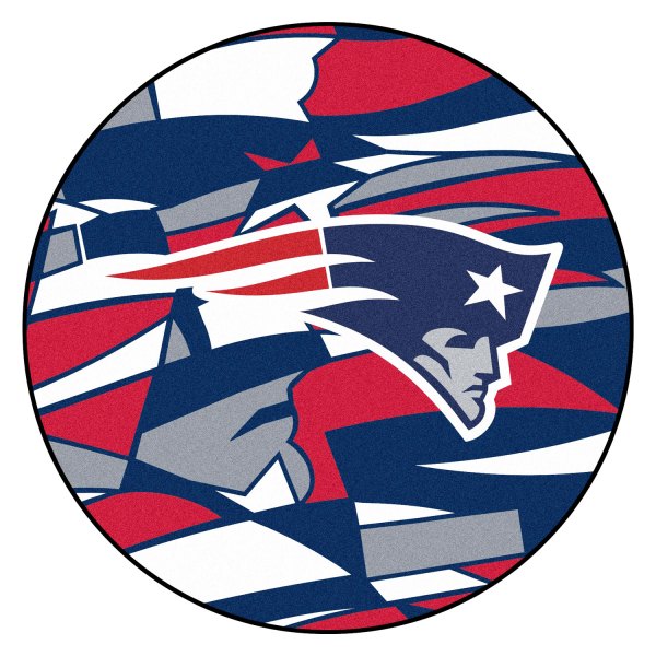 FanMats® - "X-Fit" New England Patriots 27" Dia Nylon Face Floor Mat