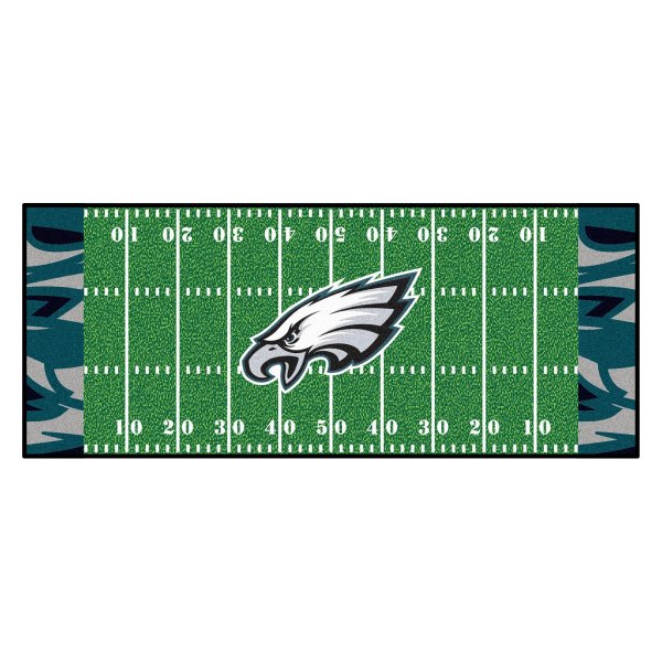 FanMats® - Philadelphia Eagles 30" x 72" Nylon Face Football Field Runner Mat