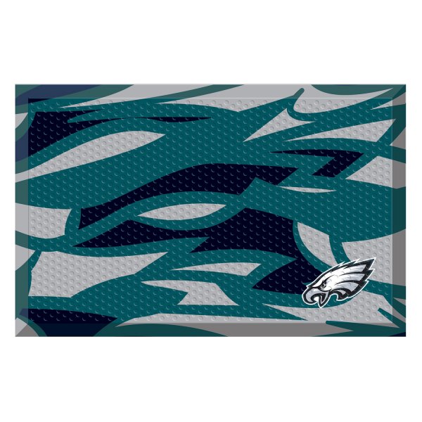 FanMats® - "X-Fit" Philadelphia Eagles 19" x 30" Rubber Scraper Door Mat