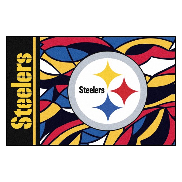 FanMats® - "X-Fit" Pittsburgh Steelers 19" x 30" Nylon Face Starter Mat