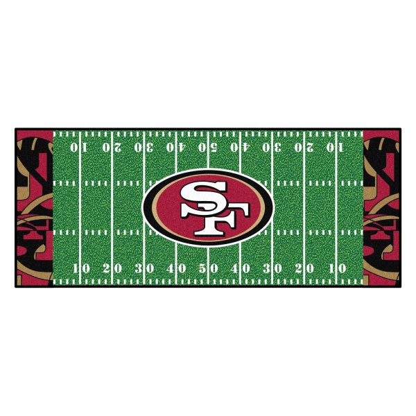 FanMats® - San Francisco 49ers 30" x 72" Nylon Face Football Field Runner Mat