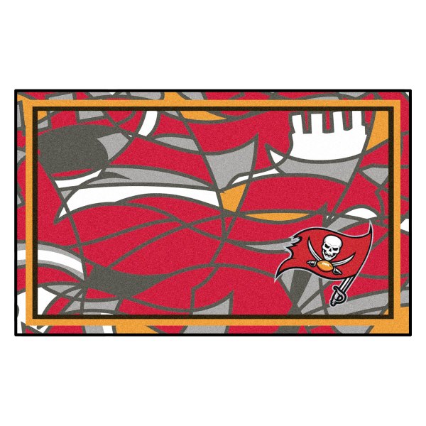 FanMats® - "X-Fit" Tampa Bay Buccaneers 48" x 72" Nylon Face Ultra Plush Floor Rug