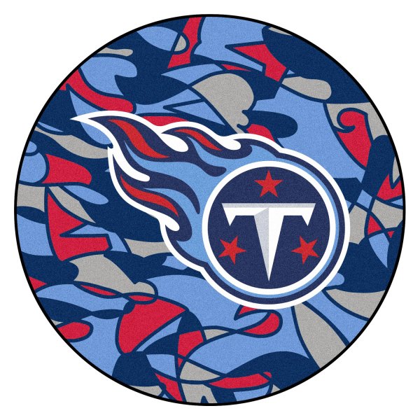 FanMats® - "X-Fit" Tennessee Titans 27" Dia Nylon Face Floor Mat