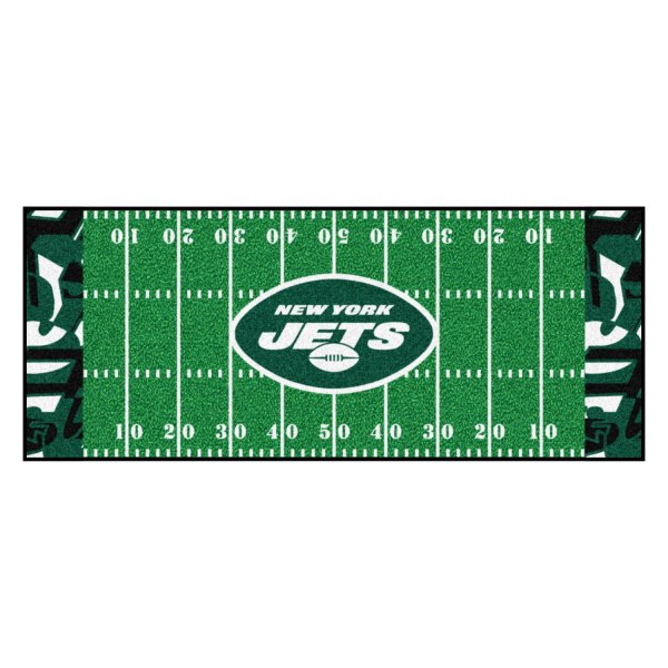 FanMats® - New York Jets 30" x 72" Nylon Face Football Field Runner Mat