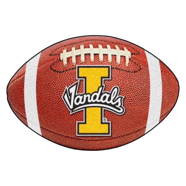 FanMats® - University of Idaho 20.5" x 32.5" Nylon Face Football Ball Floor Mat with "I Vandals" Logo