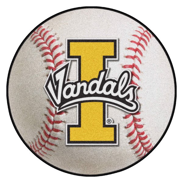 FanMats® - University of Idaho 27" Dia Nylon Face Baseball Ball Floor Mat with "I Vandals" Logo