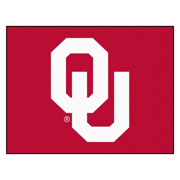 FanMats® - University of Oklahoma 33.75" x 42.5" Nylon Face All-Star Floor Mat with "OU" Logo