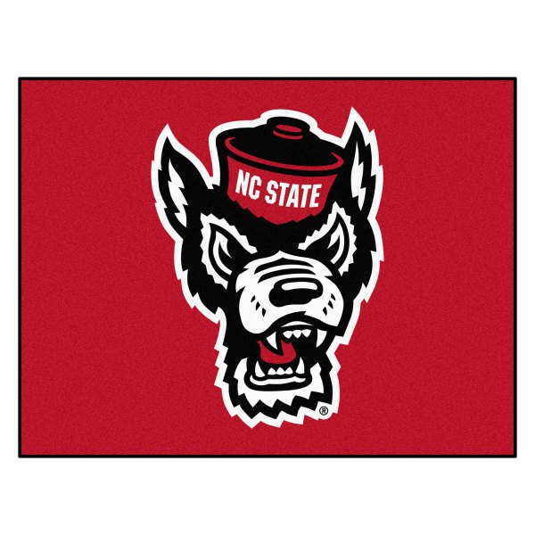 FanMats® - North Carolina State University 33.75" x 42.5" Nylon Face All-Star Floor Mat with "Wolf" Logo