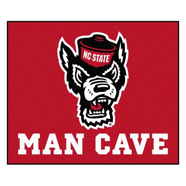 FanMats® - North Carolina State University 60" x 72" Nylon Face Man Cave Tailgater Mat with "Wolf" Logo