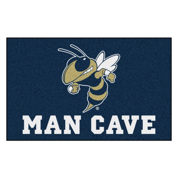FanMats® - Georgia Tech 60" x 96" Nylon Face Man Cave Ulti-Mat with "Buzz" Logo