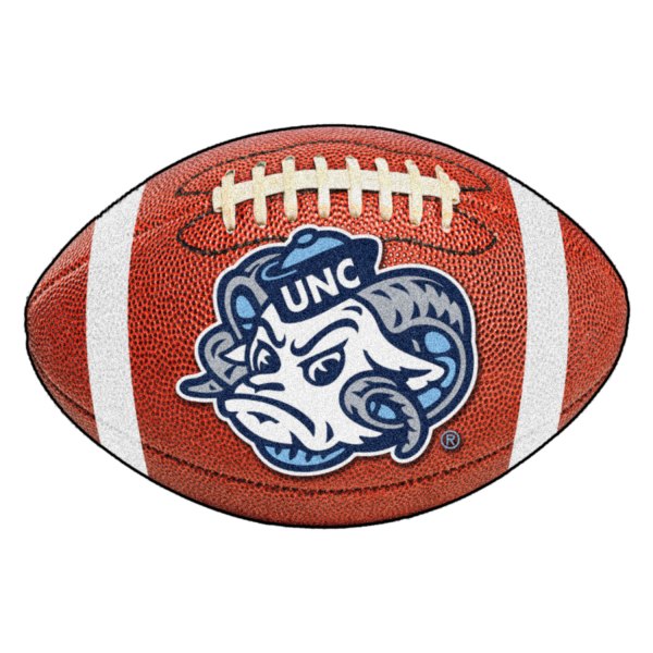 FanMats® - University of North Carolina (Chapel Hill) 20.5" x 32.5" Nylon Face Football Ball Floor Mat with "Ram" Logo