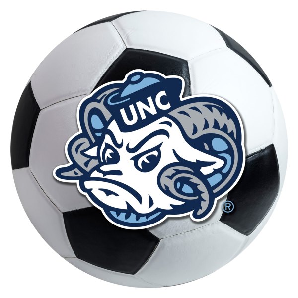 FanMats® - University of North Carolina (Chapel Hill) 27" Dia Nylon Face Soccer Ball Floor Mat with "Ram" Logo