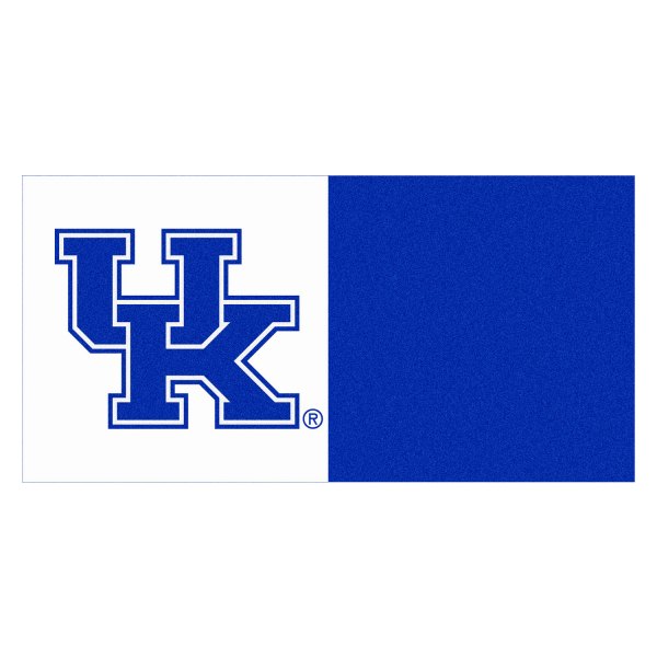 FanMats® - University of Kentucky 18" x 18" Nylon Face Team Carpet Tiles with "UK" Logo