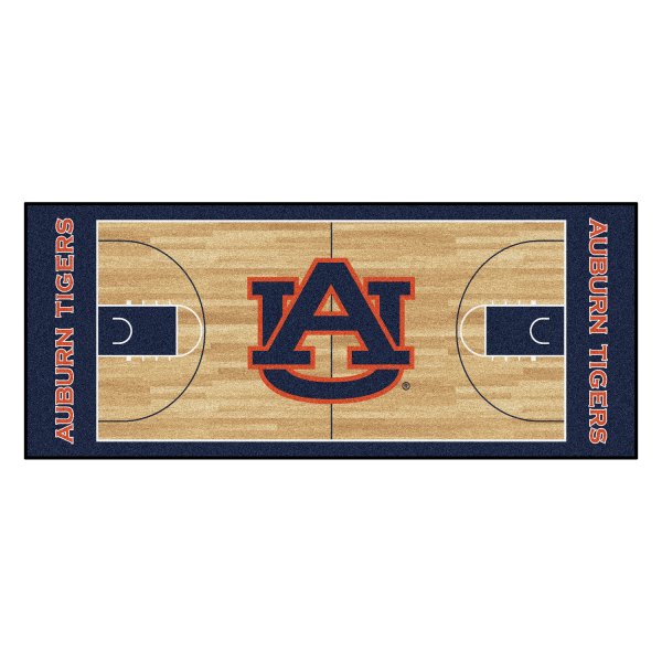 FanMats® - Auburn University 30" x 72" Nylon Face Basketball Court Runner Mat with "AU" Logo
