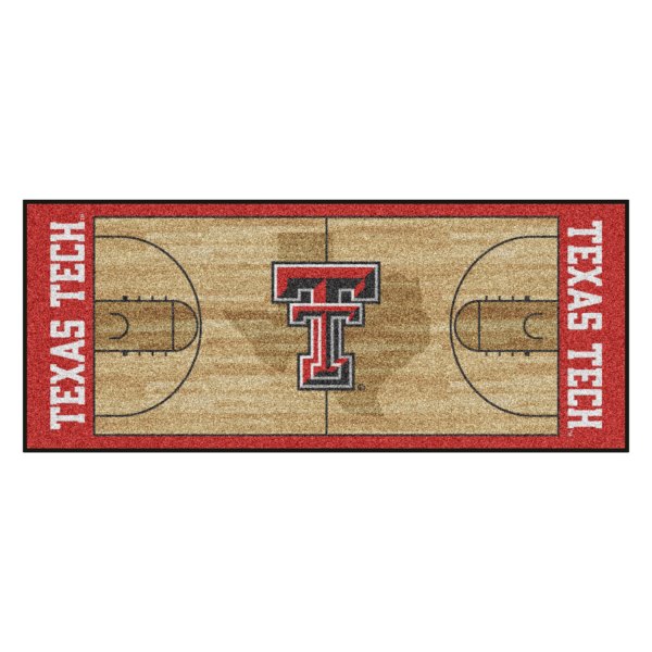FanMats® - Texas Tech University 30" x 72" Nylon Face Basketball Court Runner Mat