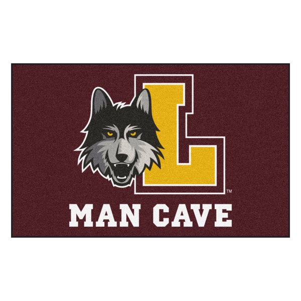 FanMats® - Loyola University Chicago 60" x 96" Nylon Face Man Cave Ulti-Mat with "Wolf Head & L" Logo