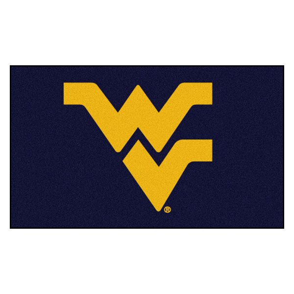 FanMats® - West Virginia University 19" x 30" Nylon Face Starter Mat with "WV" Logo