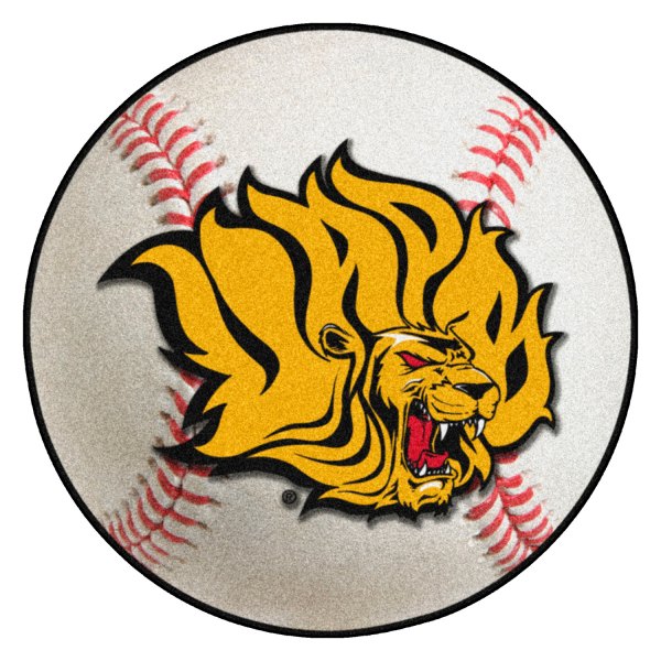 FanMats® - University of Arkansas at Pine Bluff 27" Dia Nylon Face Baseball Ball Floor Mat with "Lion" Logo