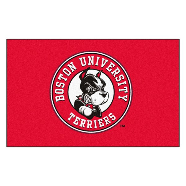 FanMats® - Boston University 60" x 96" Nylon Face Ulti-Mat with "Terrier" Logo