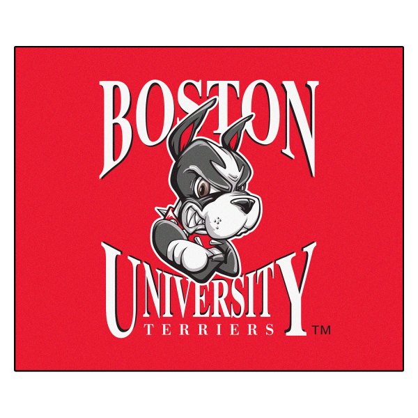 FanMats® - Boston University 59.5" x 71" Nylon Face Tailgater Mat with "Terrier" Logo