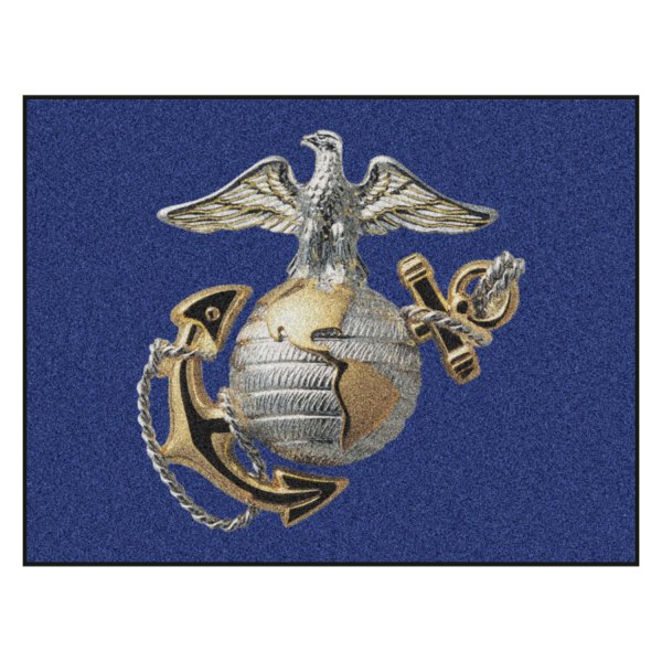 FanMats® - U.S. Marines 33.75" x 42.5" Nylon Face All-Star Floor Mat with "Marines" Official Logo