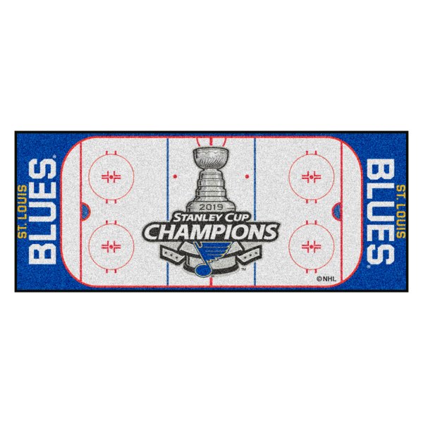 FanMats® - St. Louis Blues 30" x 72" Nylon Face Hockey Rink Runner Mat