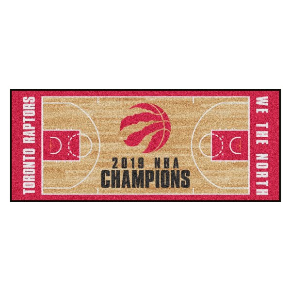 FanMats® - Toronto Raptors 29.5" x 54" Nylon Face Basketball Court Runner Mat