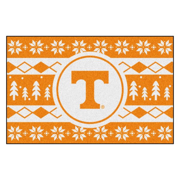 FanMats® - "Holiday Sweater" University of Tennessee 19" x 30" Nylon Face Starter Mat with "Power T" Logo &