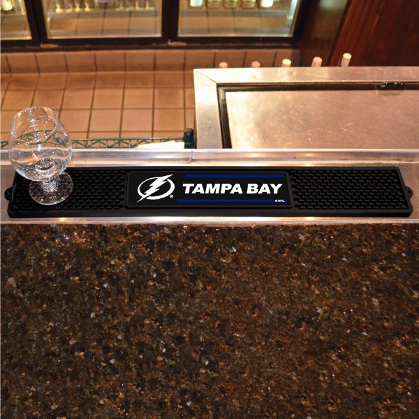 FanMats® - NHL "Tampa Bay Lightning" "Tampa Bay Lightning" Vinyl Drink Mat