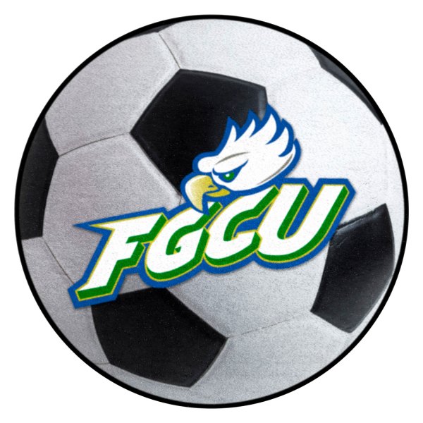 FanMats® - Florida Gulf Coast University 27" Dia Nylon Face Soccer Ball Floor Mat with "FGCU Eagle" Logo