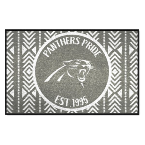 FanMats® - "Southern Style" Carolina Panthers 19" x 30" Nylon Face Starter Mat with "Panther" Logo