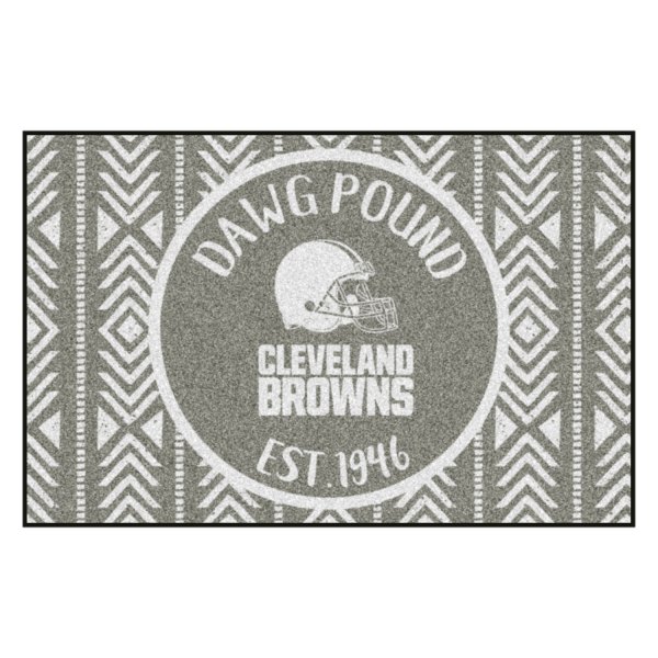 FanMats® - "Southern Style" Cleveland Browns 19" x 30" Nylon Face Starter Mat with "Browns Helmet" Logo