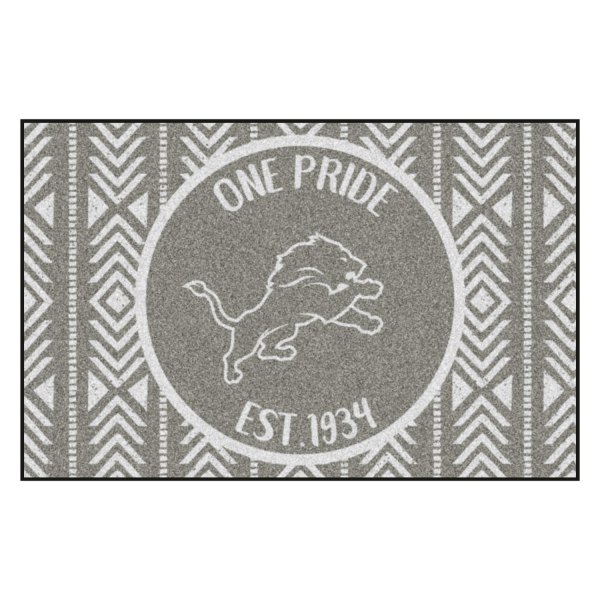 FanMats® - "Southern Style" Detroit Lions 19" x 30" Nylon Face Starter Mat with "Lion" Logo