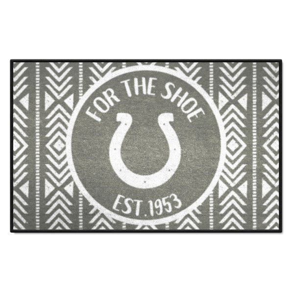 FanMats® - "Southern Style" Indianapolis Colts 19" x 30" Nylon Face Starter Mat with "Horseshoe" Logo