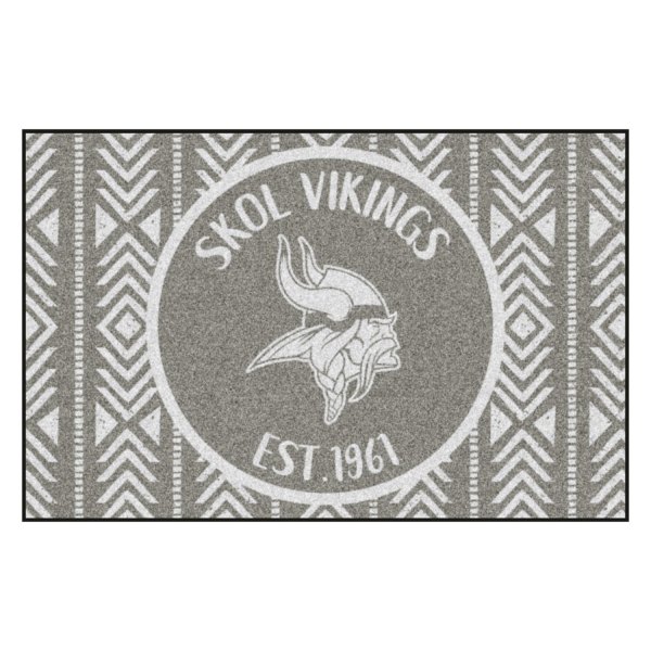 FanMats® - "Southern Style" Minnesota Vikings 19" x 30" Nylon Face Starter Mat with "Viking" Logo