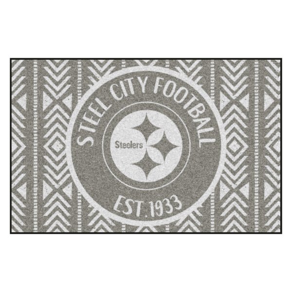FanMats® - "Southern Style" Pittsburgh Steelers 19" x 30" Nylon Face Starter Mat with "Steelers" Logo