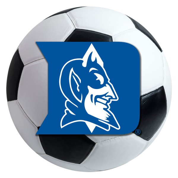 FanMats® - Duke University 27" Dia Nylon Face Soccer Ball Floor Mat with "D & Devil" Logo