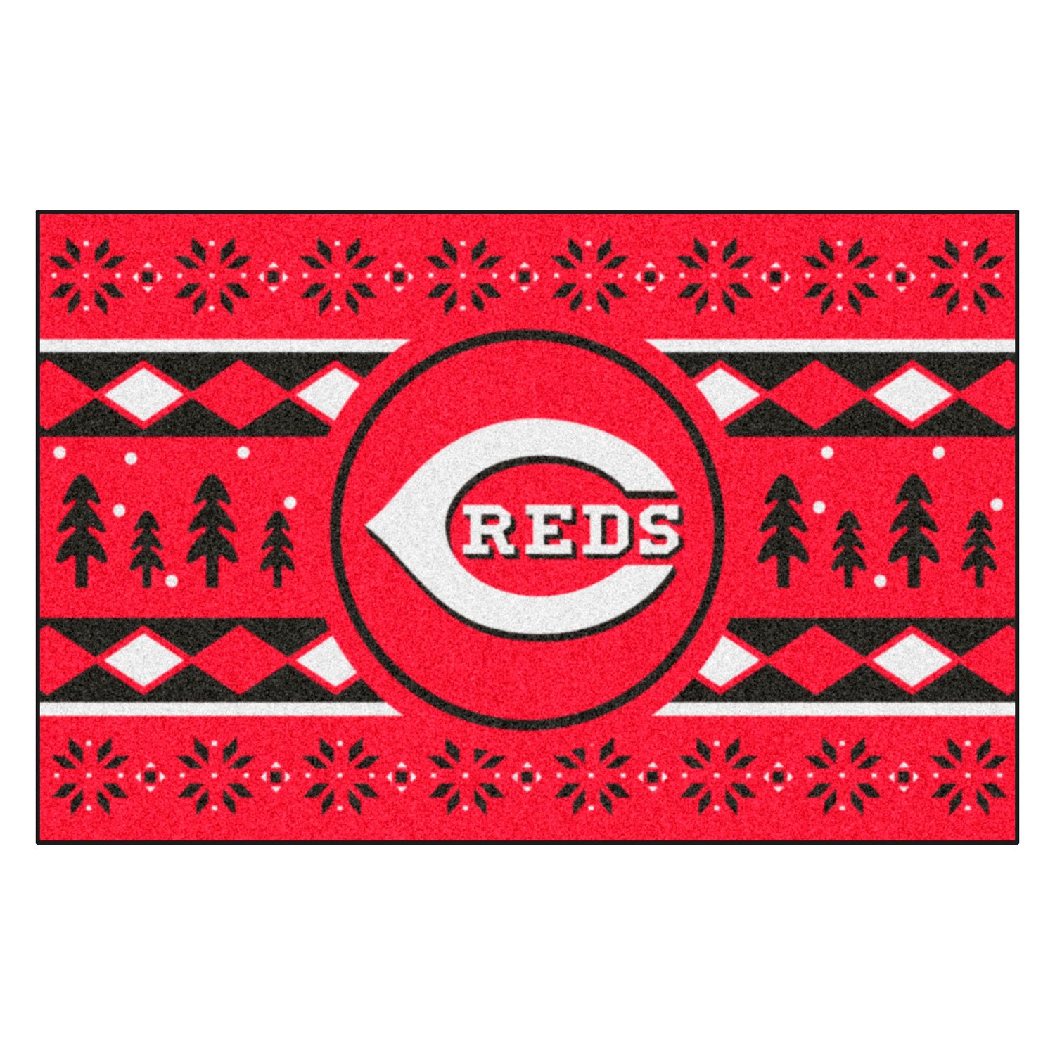 Officially Licensed MLB Cincinnati Reds Uniform Mat 19 x 30