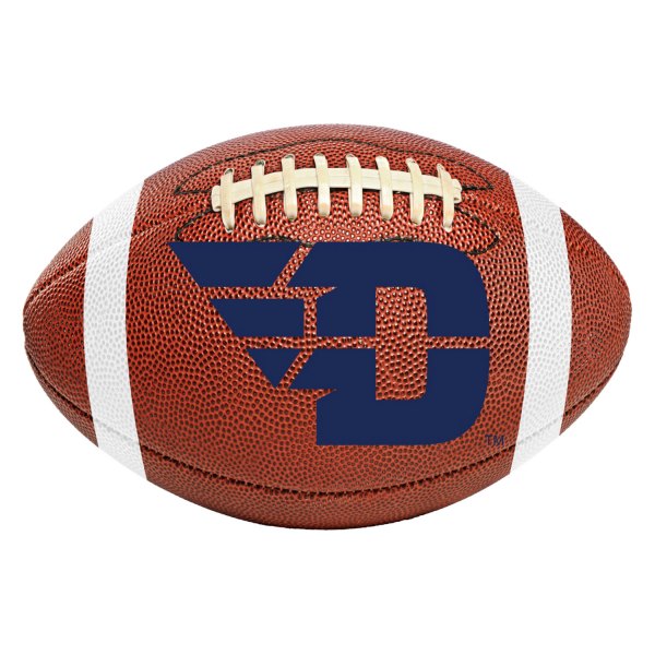 FanMats® - University of Dayton 20.5" x 32.5" Nylon Face Football Ball Floor Mat with "Stylized D" Logo