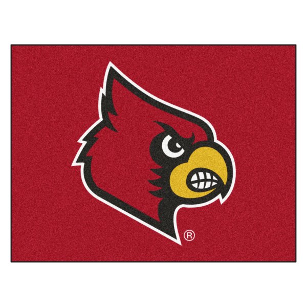 FanMats® - University of Louisville 33.75" x 42.5" Nylon Face All-Star Floor Mat with "Cardinal" Logo