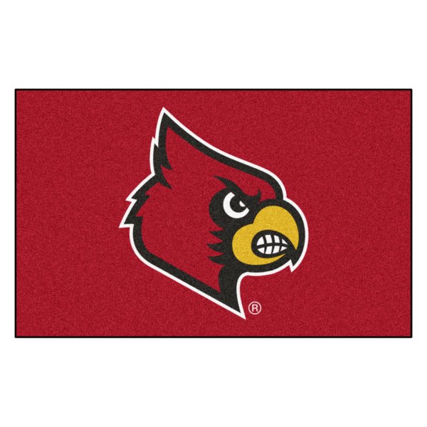 FanMats® - University of Louisville 60" x 96" Nylon Face Ulti-Mat with "Cardinal" Logo