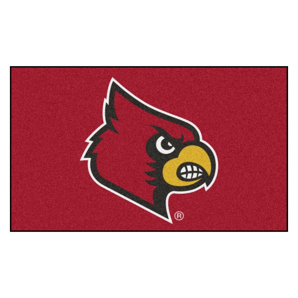 FanMats® - University of Louisville 19" x 30" Nylon Face Starter Mat with "Cardinal" Logo