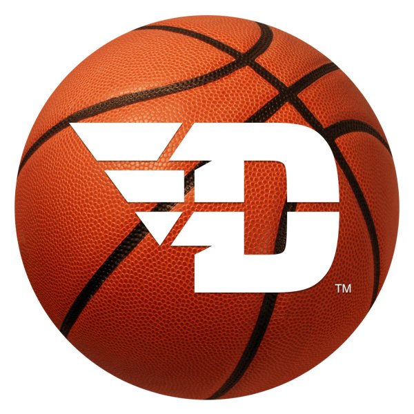 FanMats® - University of Dayton 27" Dia Nylon Face Basketball Ball Floor Mat with "Stylized D" Logo