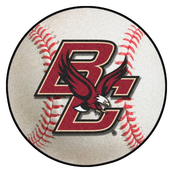 FanMats® - Boston College 27" Dia Nylon Face Baseball Ball Floor Mat with "BC & Eagle" Logo
