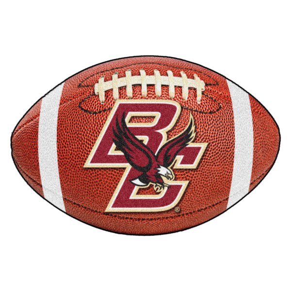 FanMats® - Boston College 20.5" x 32.5" Nylon Face Football Ball Floor Mat with "BC & Eagle" Logo