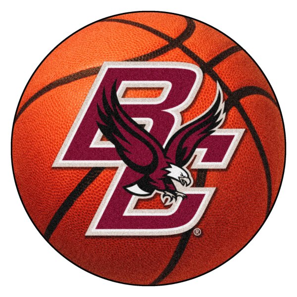FanMats® - Boston College 27" Dia Nylon Face Basketball Ball Floor Mat with "BC & Eagle" Logo