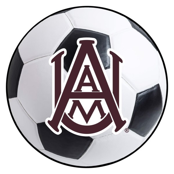 FanMats® - Alabama A&M University 27" Dia Nylon Face Soccer Ball Floor Mat with "A&M Bulldog" Logo