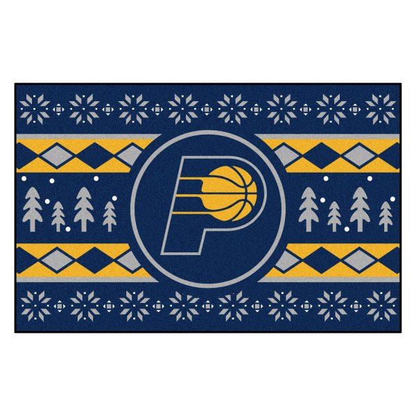 FanMats® - "Holiday Sweater" Indiana Pacers 19" x 30" Nylon Face Starter Mat with "P" Logo
